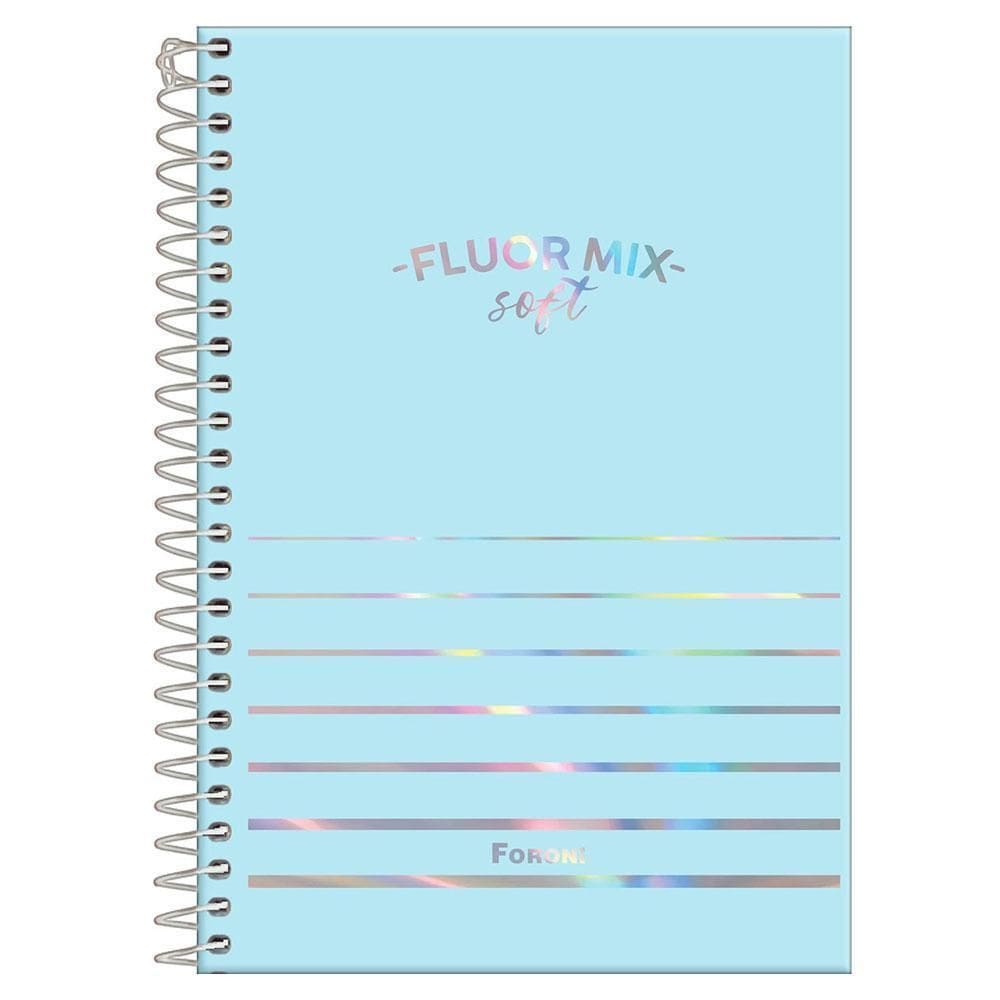 Caderno 1/4 Esp 80Fls Fluor Mix Soft 140X220Mm Verde Foroni