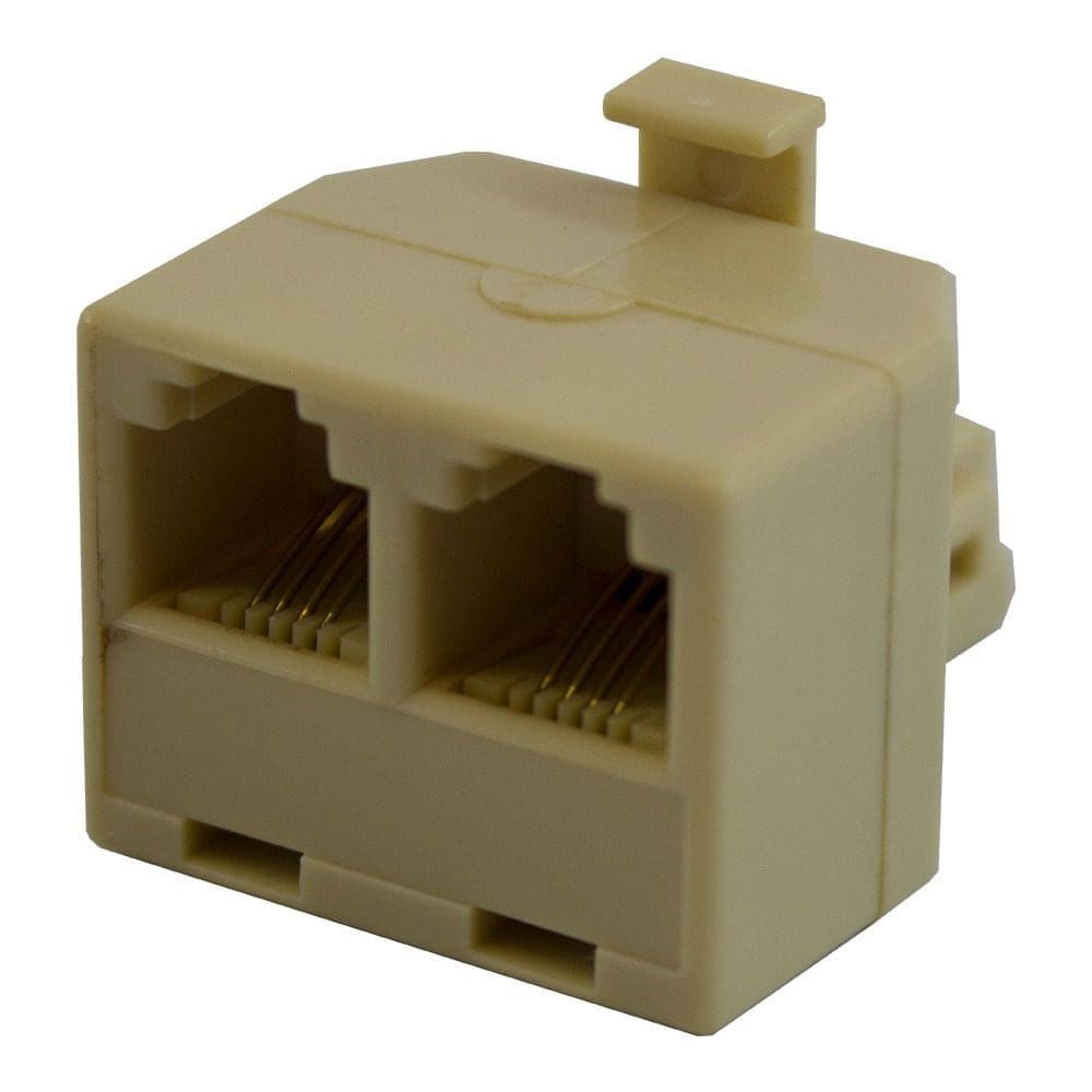 Adaptador Emenda T RJ11 – Entrada 1 Macho Saída 2 Fêmeas 1529 Eletroexpress