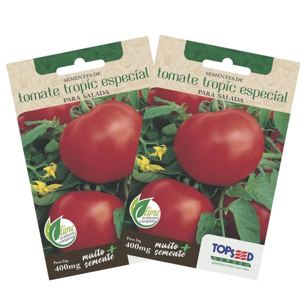 2X Sementes de Tomate Tropic Especial para Salada TOPSEED