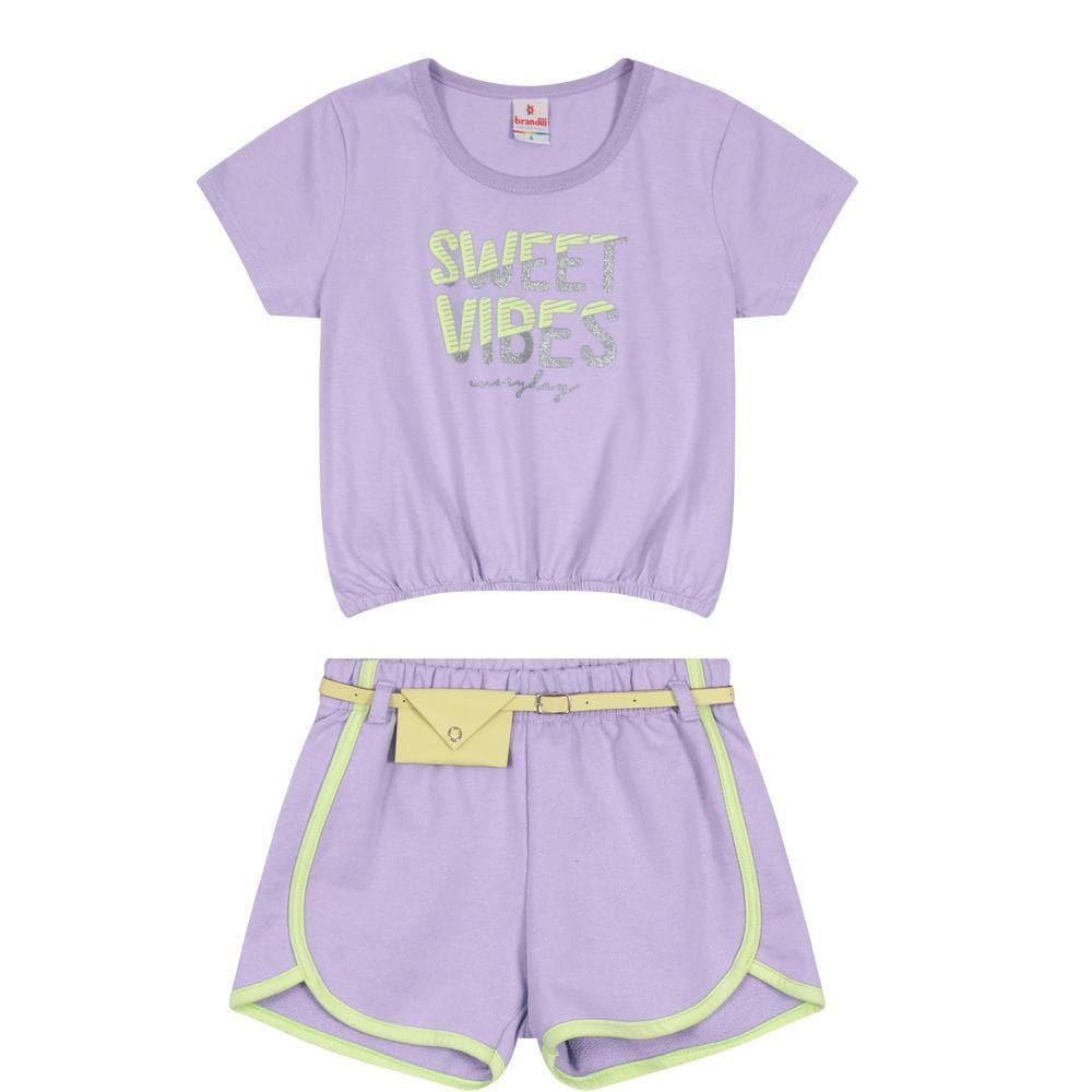 Conjunto Infantil Menina Brandili Lilás