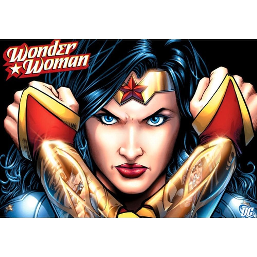 Placa Quadro A4 Decorativo Mulher Maravilha Em Mdf