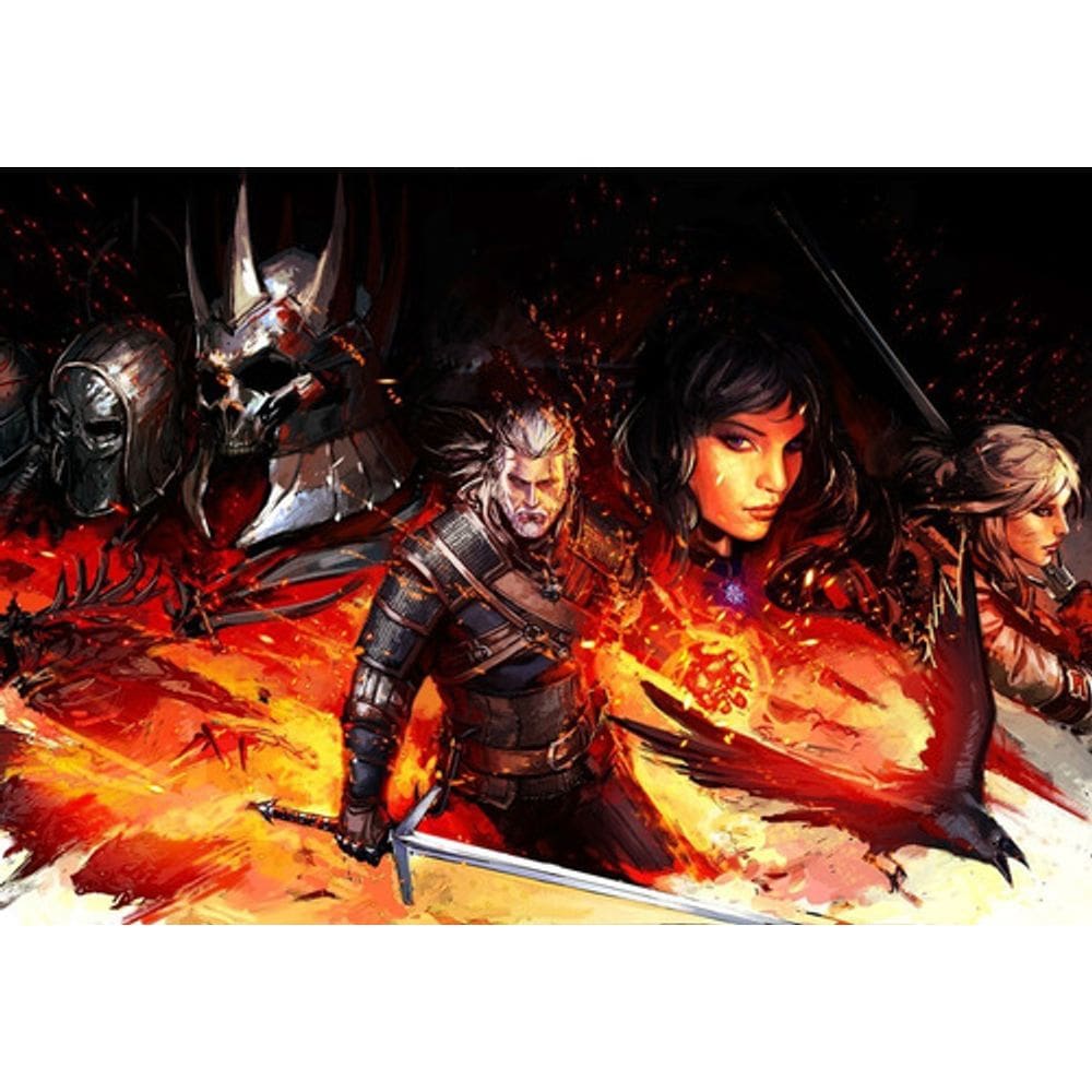 Placa Quadro A3 Decorativo The Witcher Em Mdf