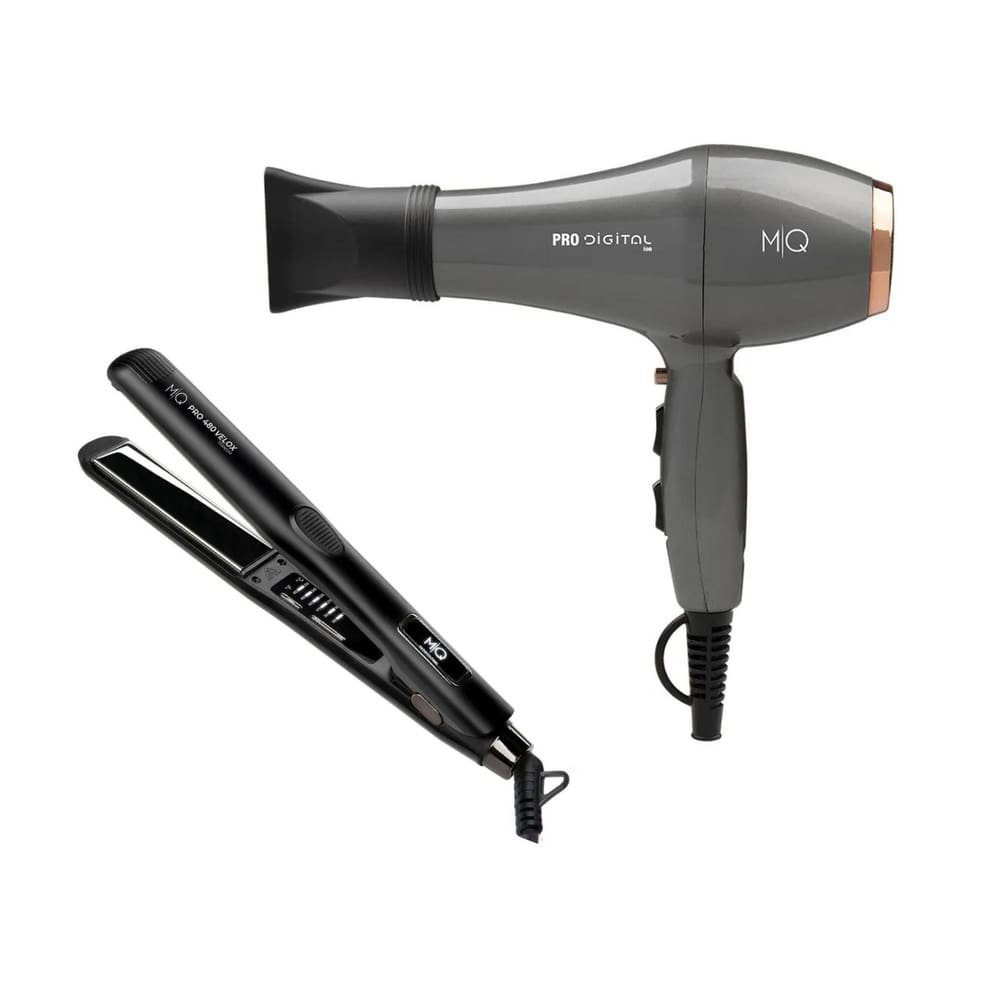 Kit Mq - Secador Mq Pro Digital Íon 2400W 127V + Chapinha Prancha Mq Pro 480 Velox Bivolt