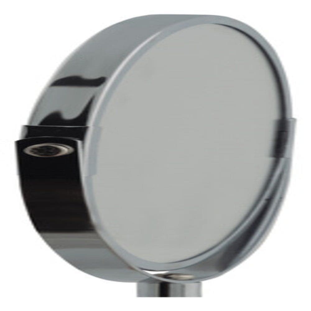 Espelho Para Maquiagem Inox Redondo Dupla Face Aumento Mor