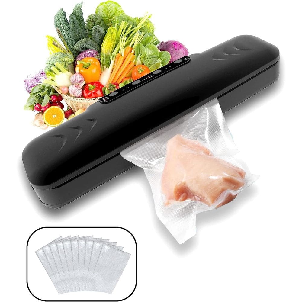 Seladora a vácuo para alimentos OMKARSY Automatic 30cm com 10 sacos 60kPa