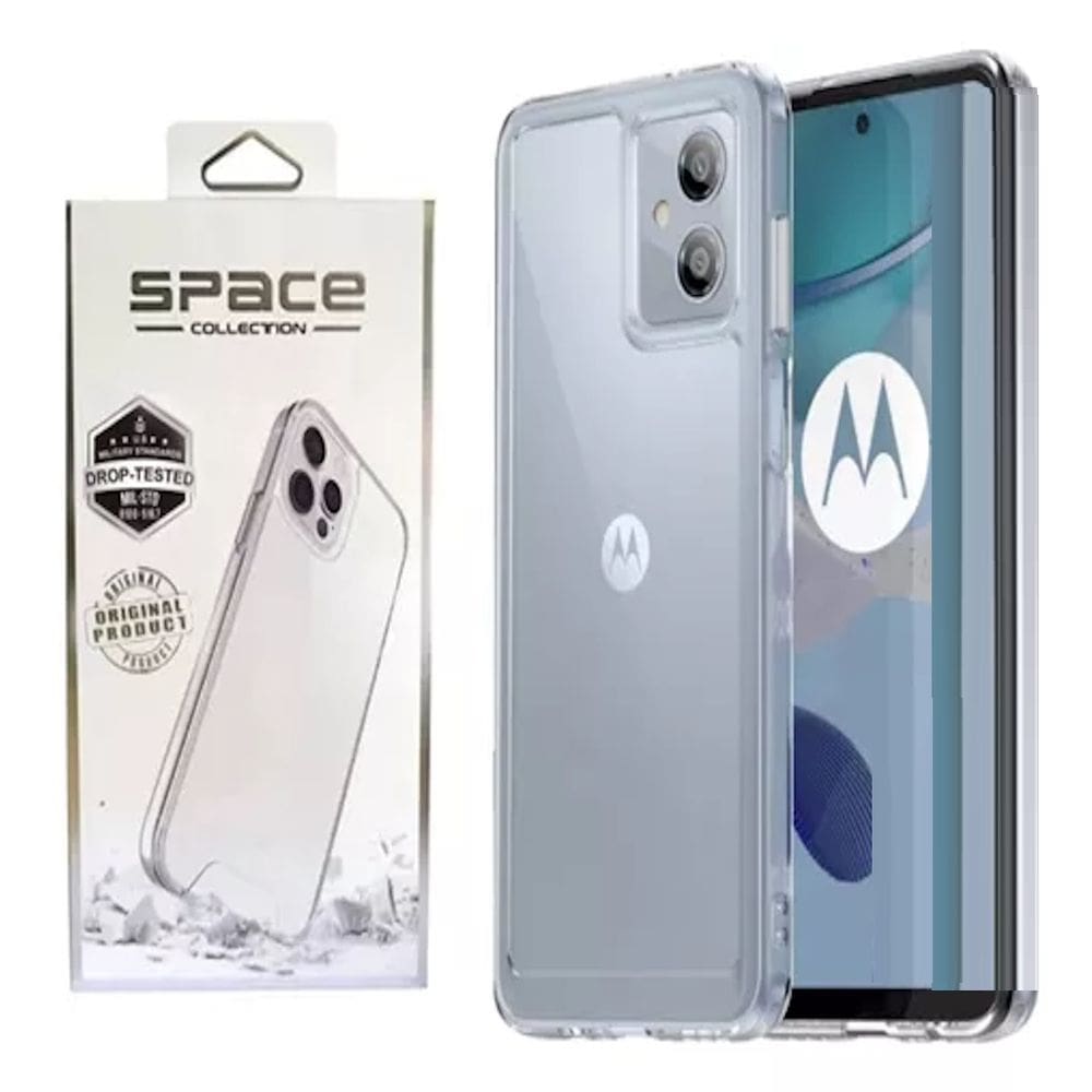 Capa Capinha Space Hybrid Clear Anti-Impacto P/ Motorola Moto G54