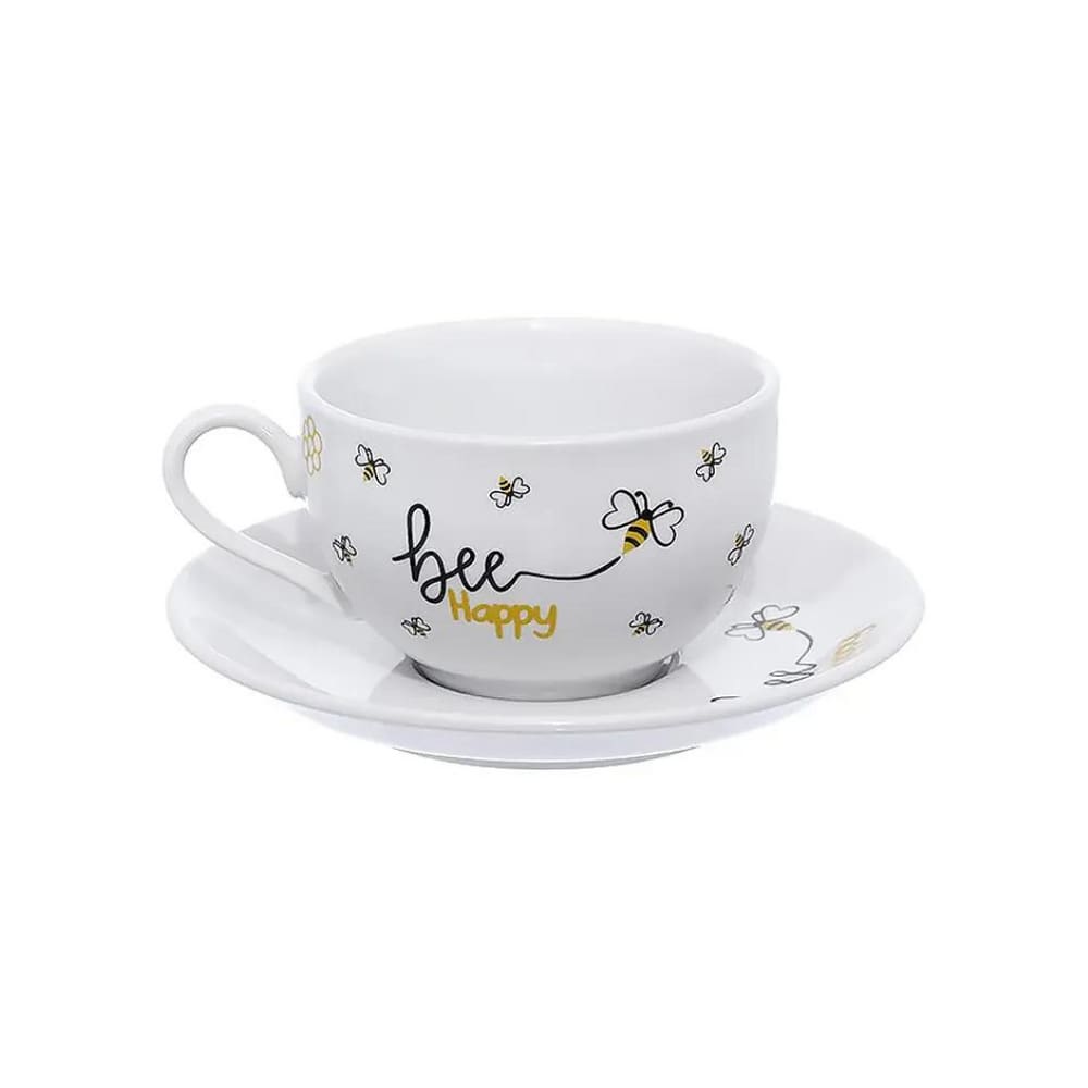 Onjunto De Xícaras Para Chá Com Pires Em Porcelana