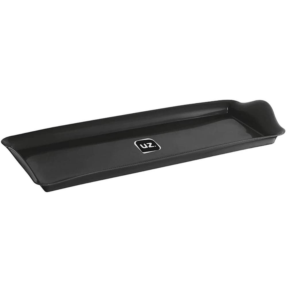 Bandeja Retangular Preta 38,5x16,5cm Plástica Uz Decorativa