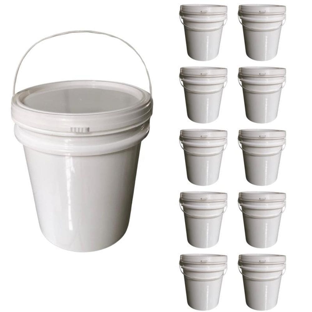 Balde 5L Com Alça Para Armazenar Alcool Em Gel 10 Pçs
