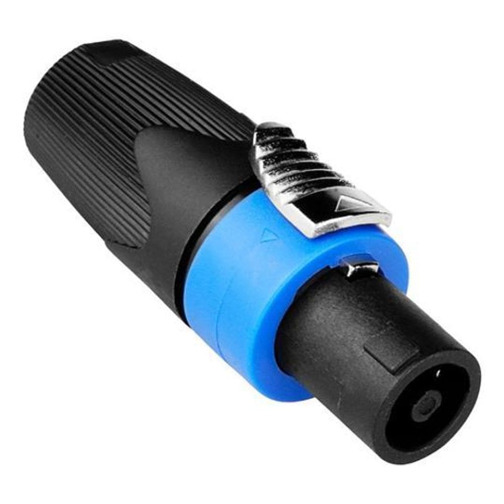 Conector Speakon Macho 4 Vias Classe A Resistente Com Trava