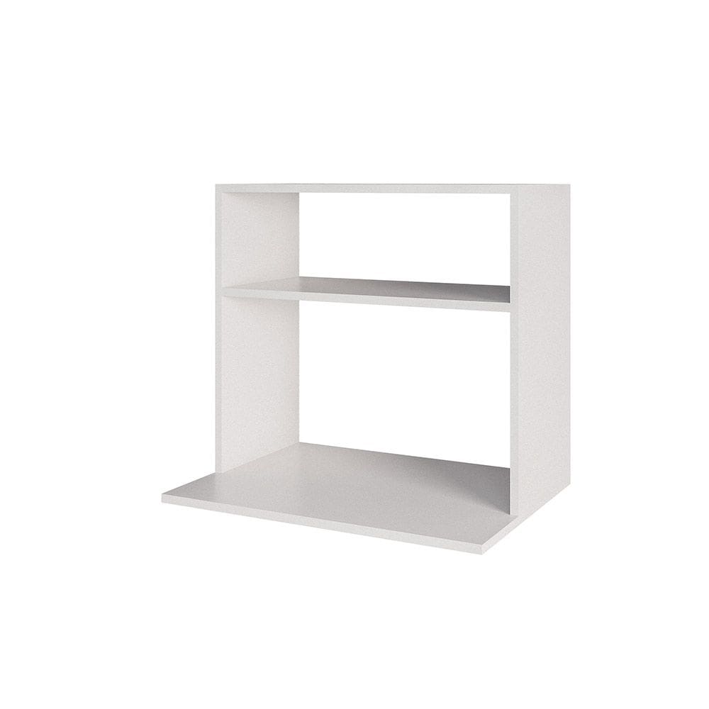 Suporte Microondas com Nicho Porta Tempero para Cozinha Louis 60cm Branco M12 - D`Rossi