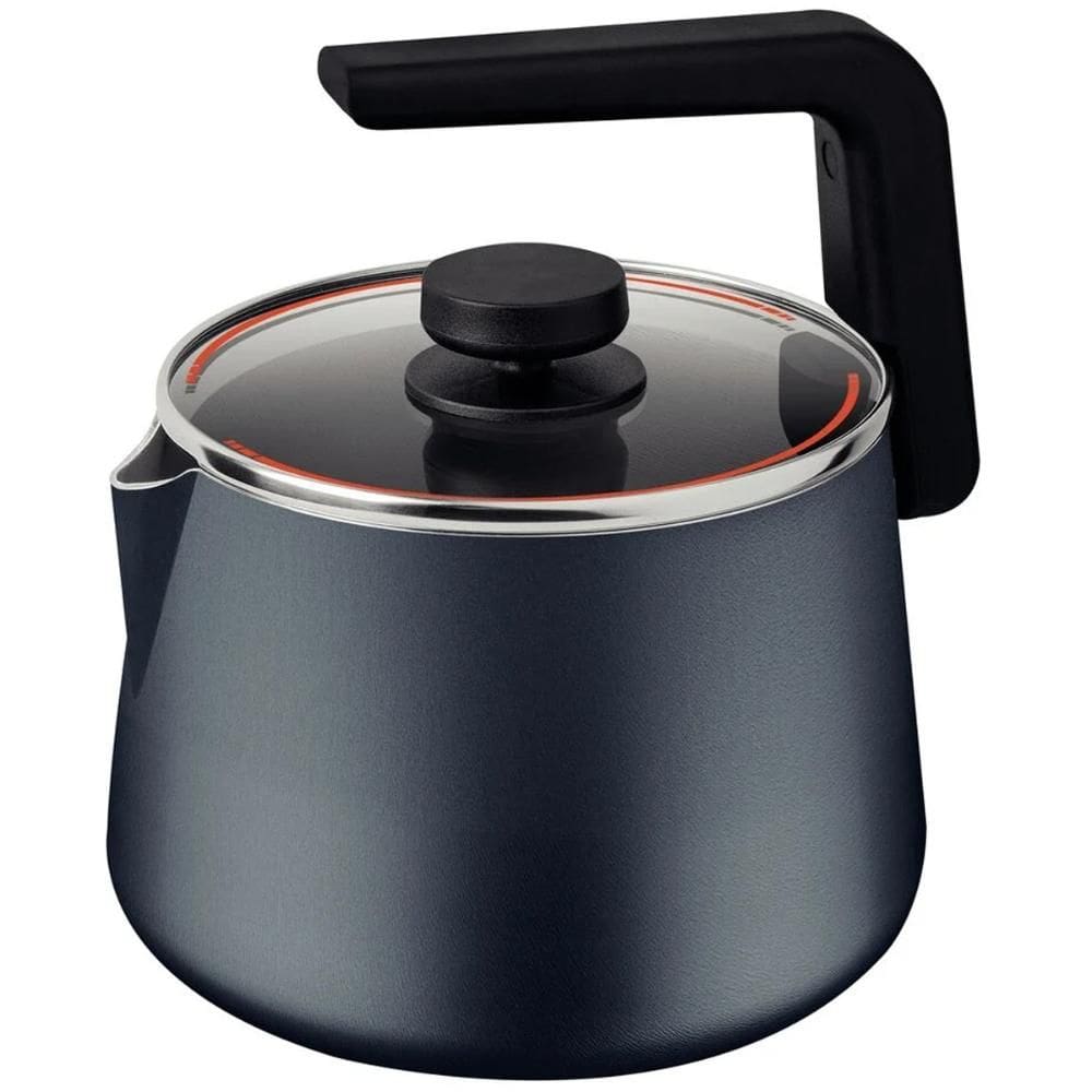 Chaleira Tramontina Alumínio Tampa de Vidro Antiaderente Starflon Max 2,3L Azul Marinho