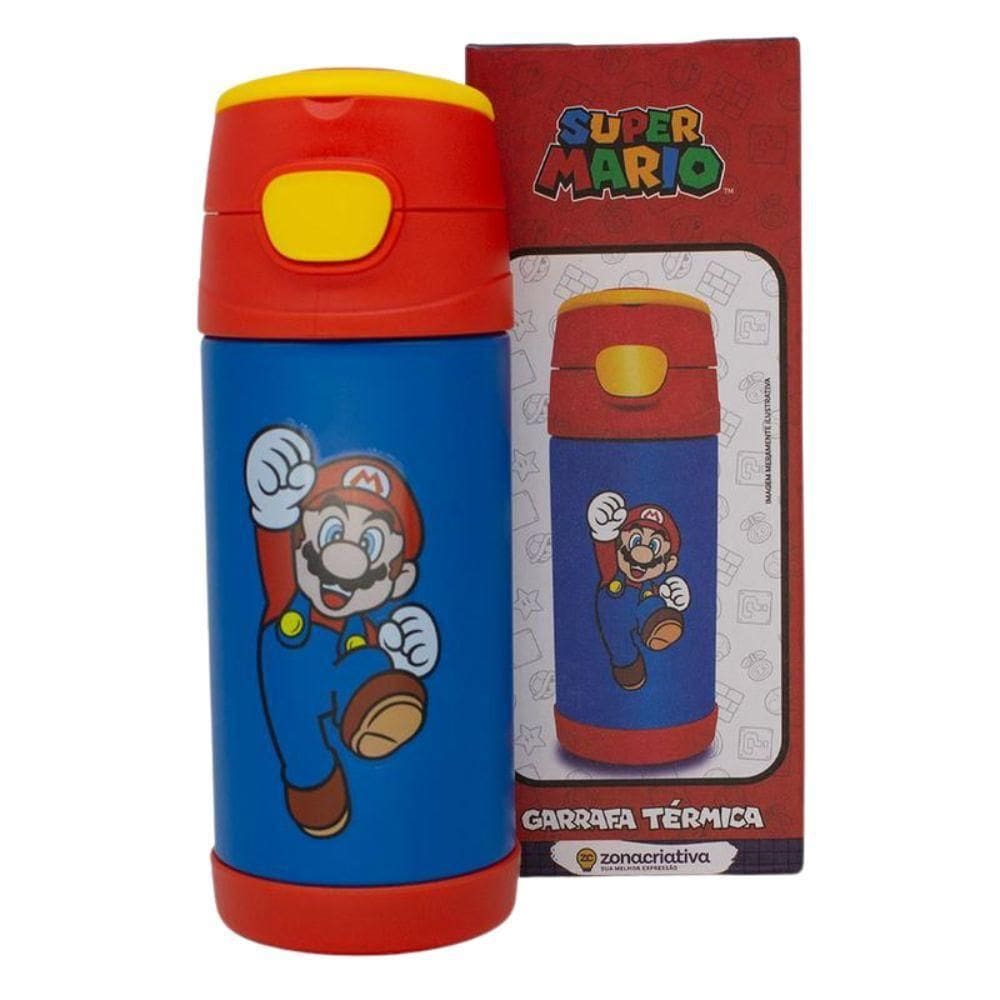 Garrafa Térmica Top Handle 350 Ml Super Mario -