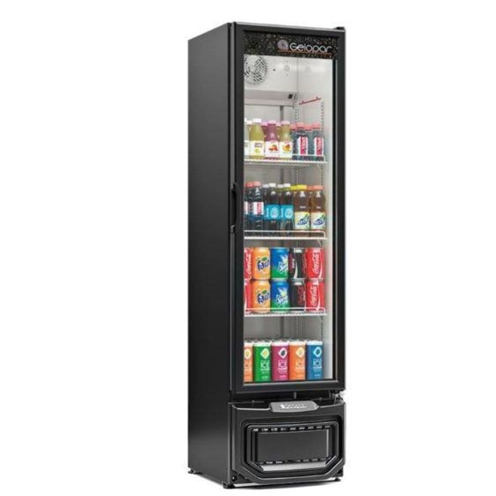 Refrigerador Vertical Conveniência Turmalina 228 litros Placa Fria GPTU-230/PR/220V - Gelopar
