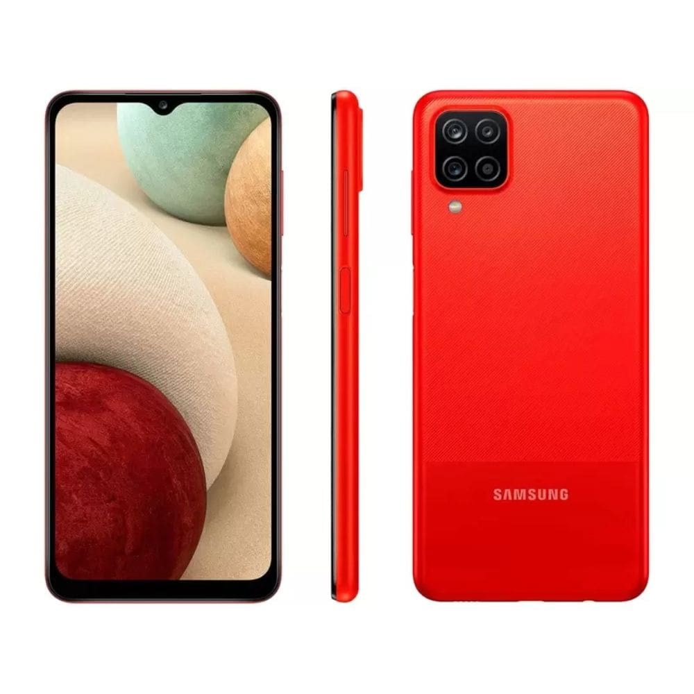Usado: Samsung A12 64 GB Vermelho - Regular