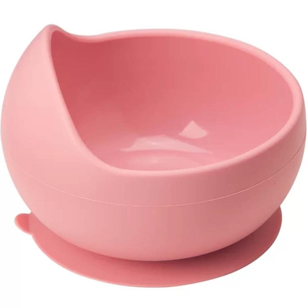 Bowl Silicone Buba com Ventosa Rosa 350ml Tigela Infantil +6