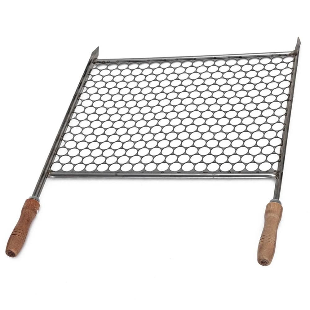 Grelha para Churrasqueira 64x48cm Moeda Aço Inox 430 com Cab