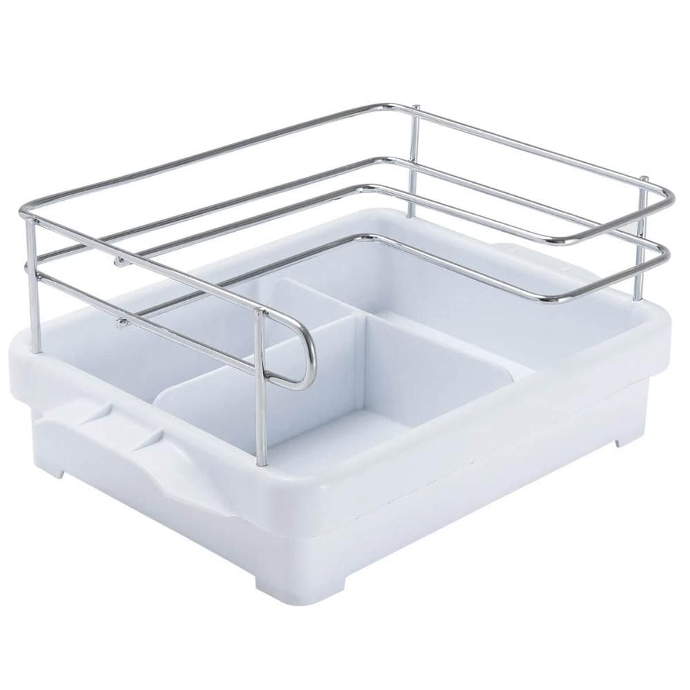 Suporte Porta Condimentos para Cozinha Branco Azeite Vinagre Sal Temperos Utimil
