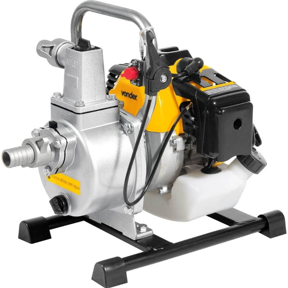 Motobomba a Gasolina 1` Motor 2 Tempos Vonder Autoescorvante Partida Manual Retrátil
