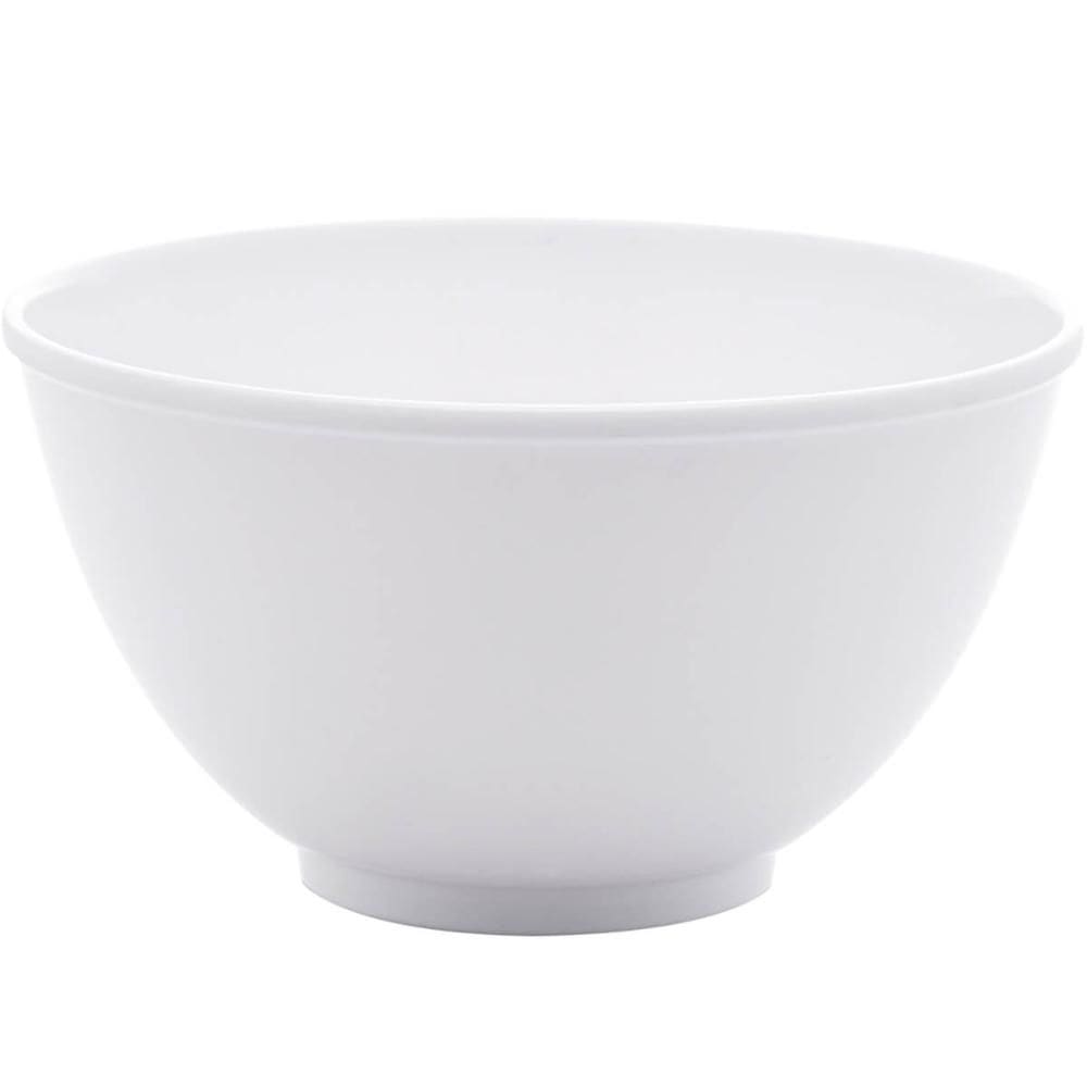 Bowl de Melamina 12x6,5cm Branco Basic Lyor Cumbuca Tigela para Fruta Sobremesa Cereais Ingredientes