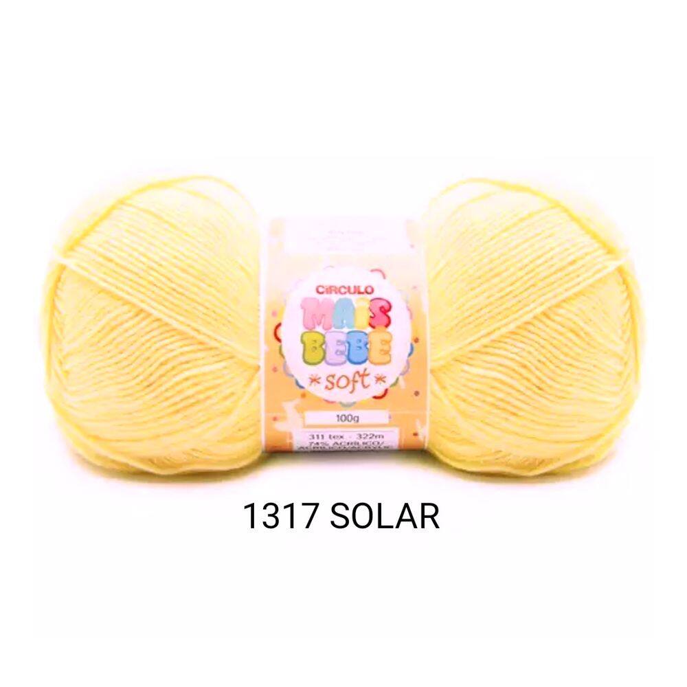 Fio Lã Mais Bebê Soft Círculo 100g 322m Escolha A Cor