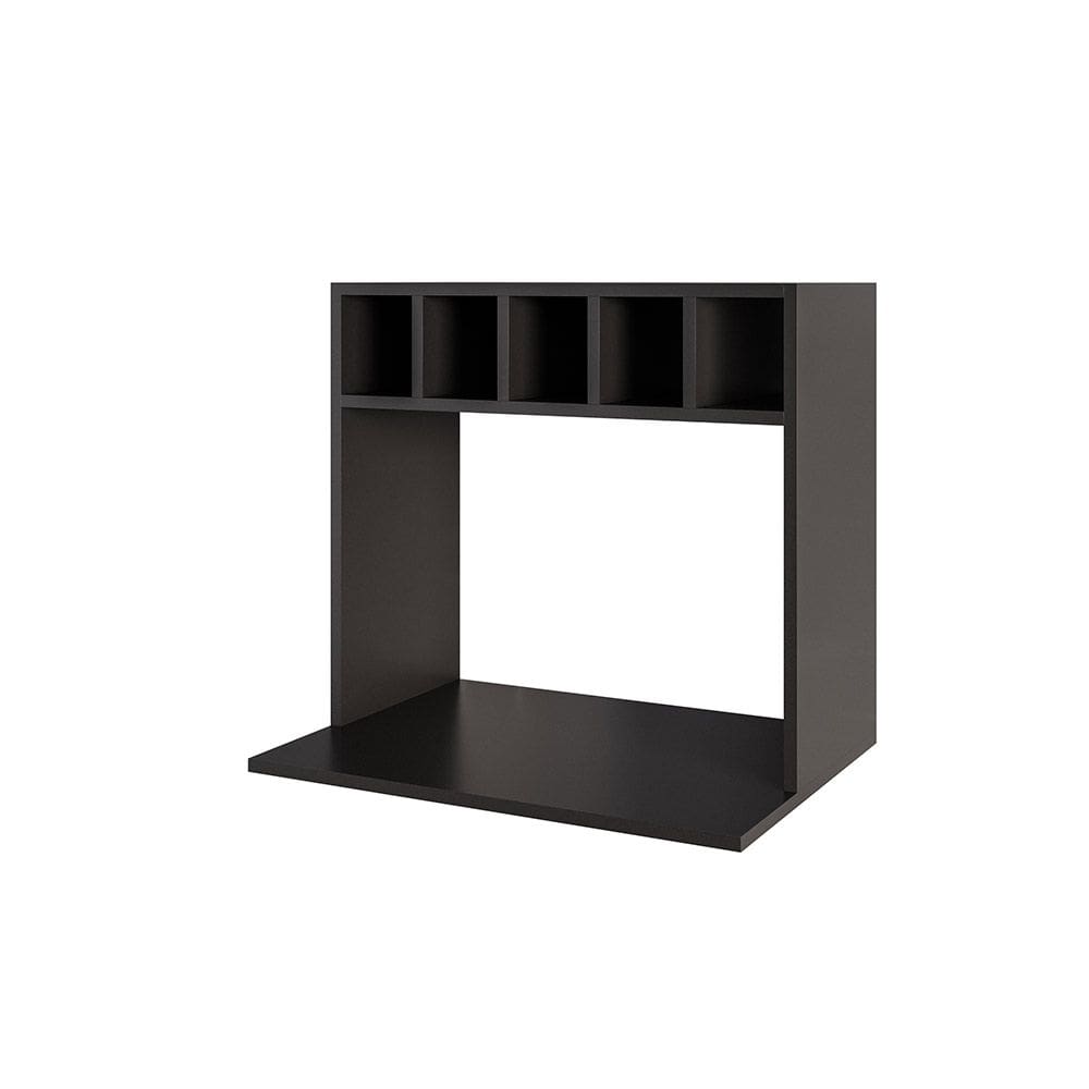 Suporte para Microondas com Nicho Adega para Cozinha Emma 60cm Preto M12 - D`Rossi