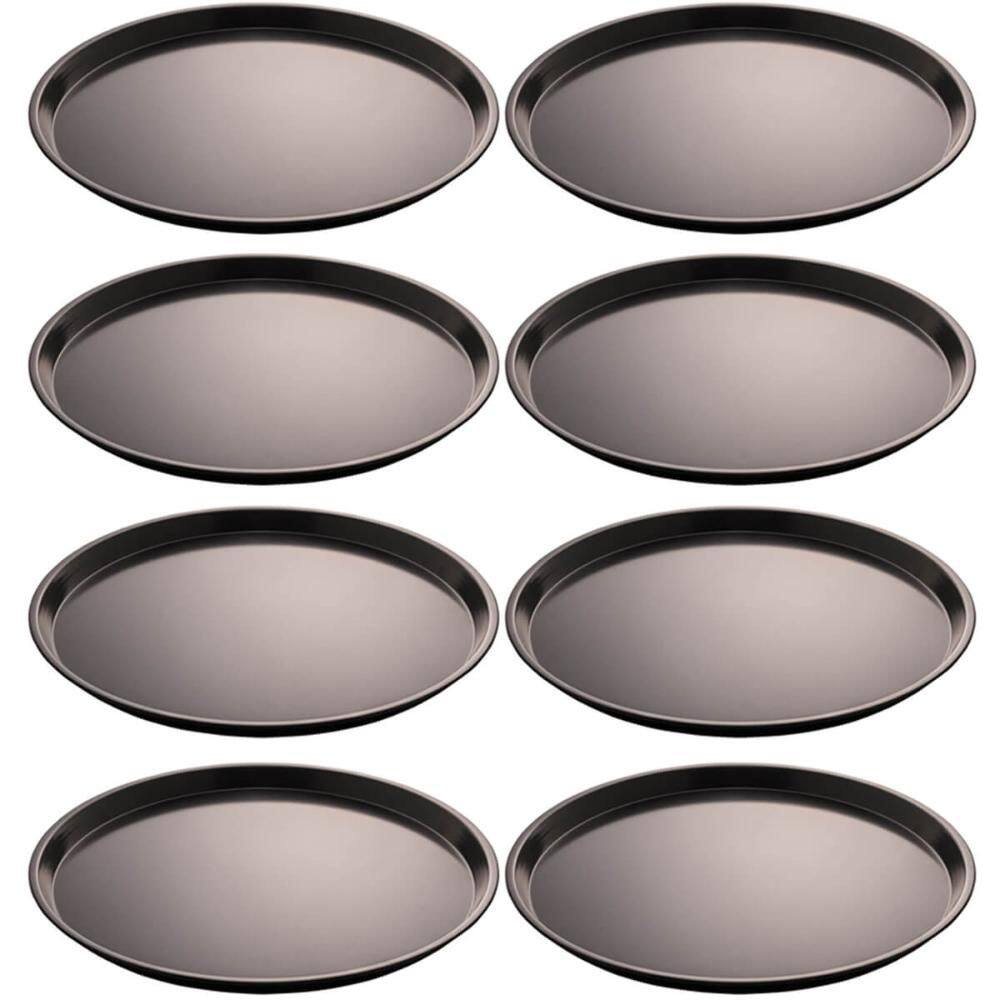 Kit 8 Formas para Pizzaria Padaria 31,5cm Assadeiras Antiade