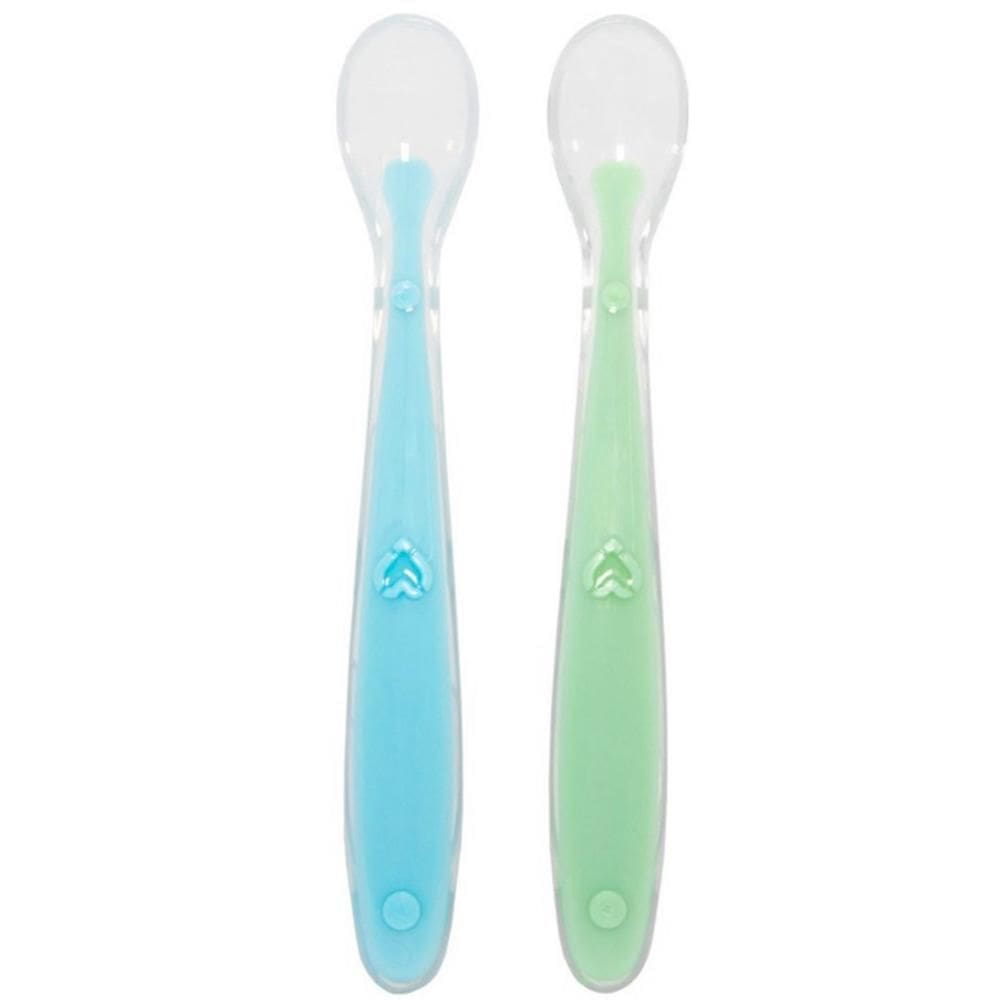 2 Colheres Silicone para Introdução Alimentar Bebê Mácia 23c