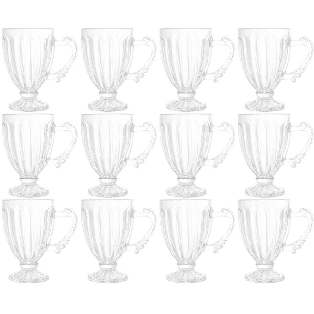 Conjunto 12 Xícaras de Café 100ml Cristal Imperial Lyor Taça