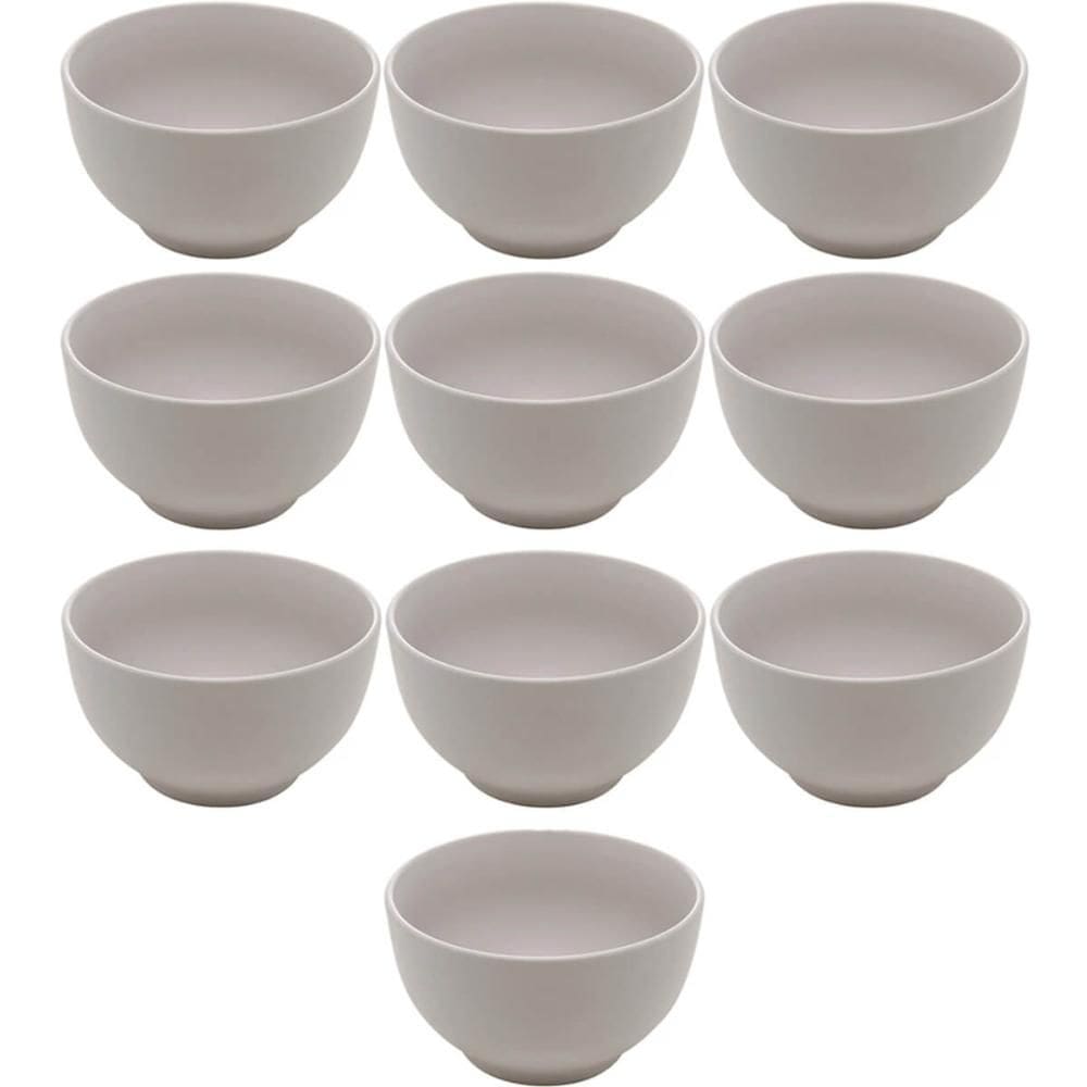 Jogo 10 Cumbucas de Cerâmica 680ml para Restaurantes Sopas C