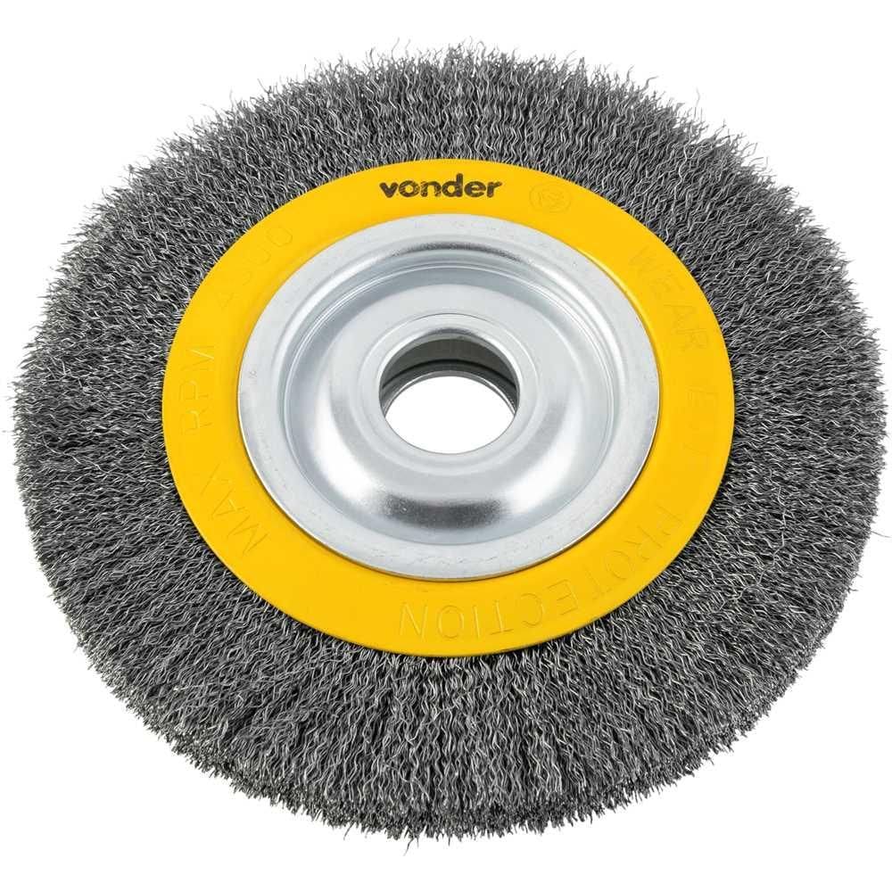 Escova circular 8" x 30 mm com bucha de redução VONDER