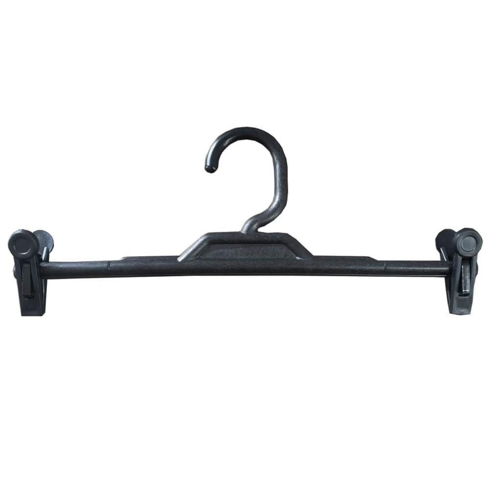 Cabide com Presilha Preto de Plástico para Saias Bermudas Ca