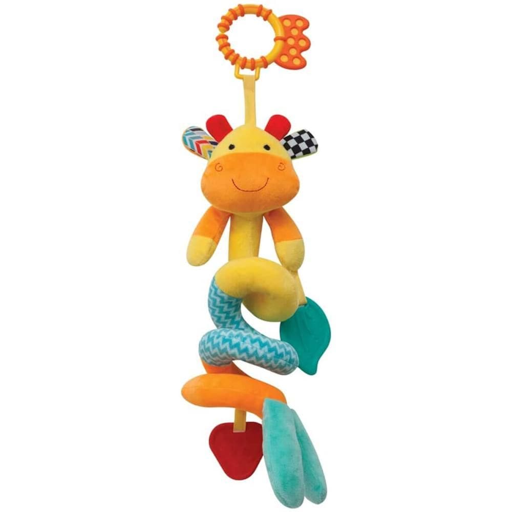 Girafinha Mola para Carrinho Berço Buba Chocalho e Mordedor