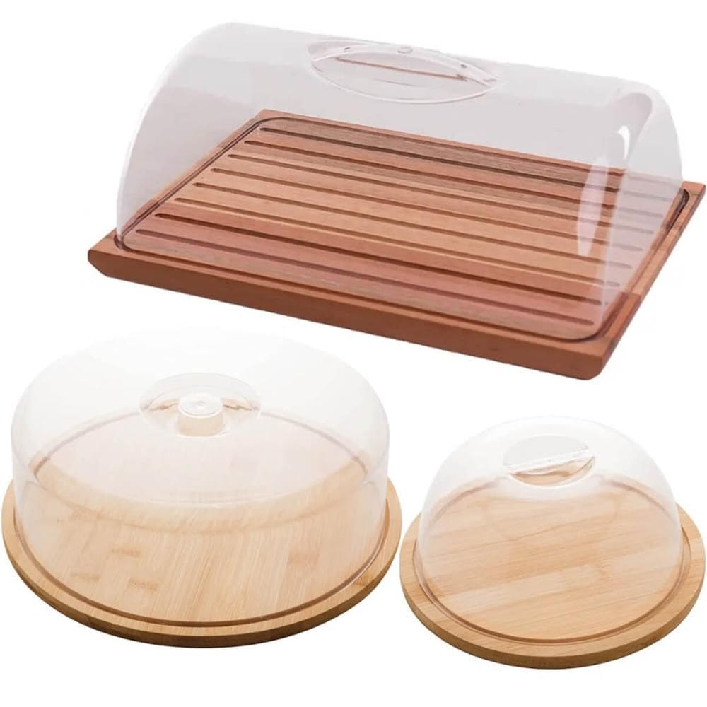 Kit Migalheira Queijeira Boleira para Mesa Posta de Café Bam