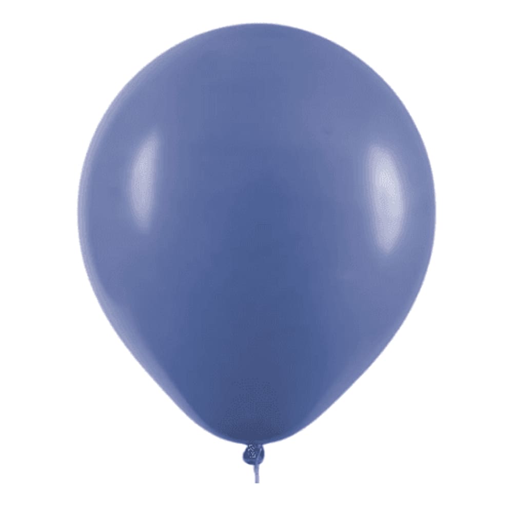 BALÃO LISO - ART-LATEX Nº16 - AZUL JEANS - Pacote com 12 unidades