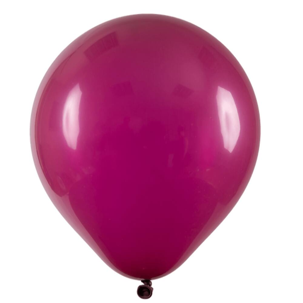 BALÃO LISO - ART-LATEX Nº16 - VINHO - Pacote com 12 unidades