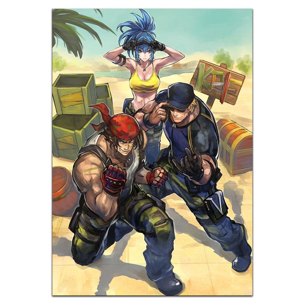 Quadro A3 em MDF The King of Fighters Trio Leona