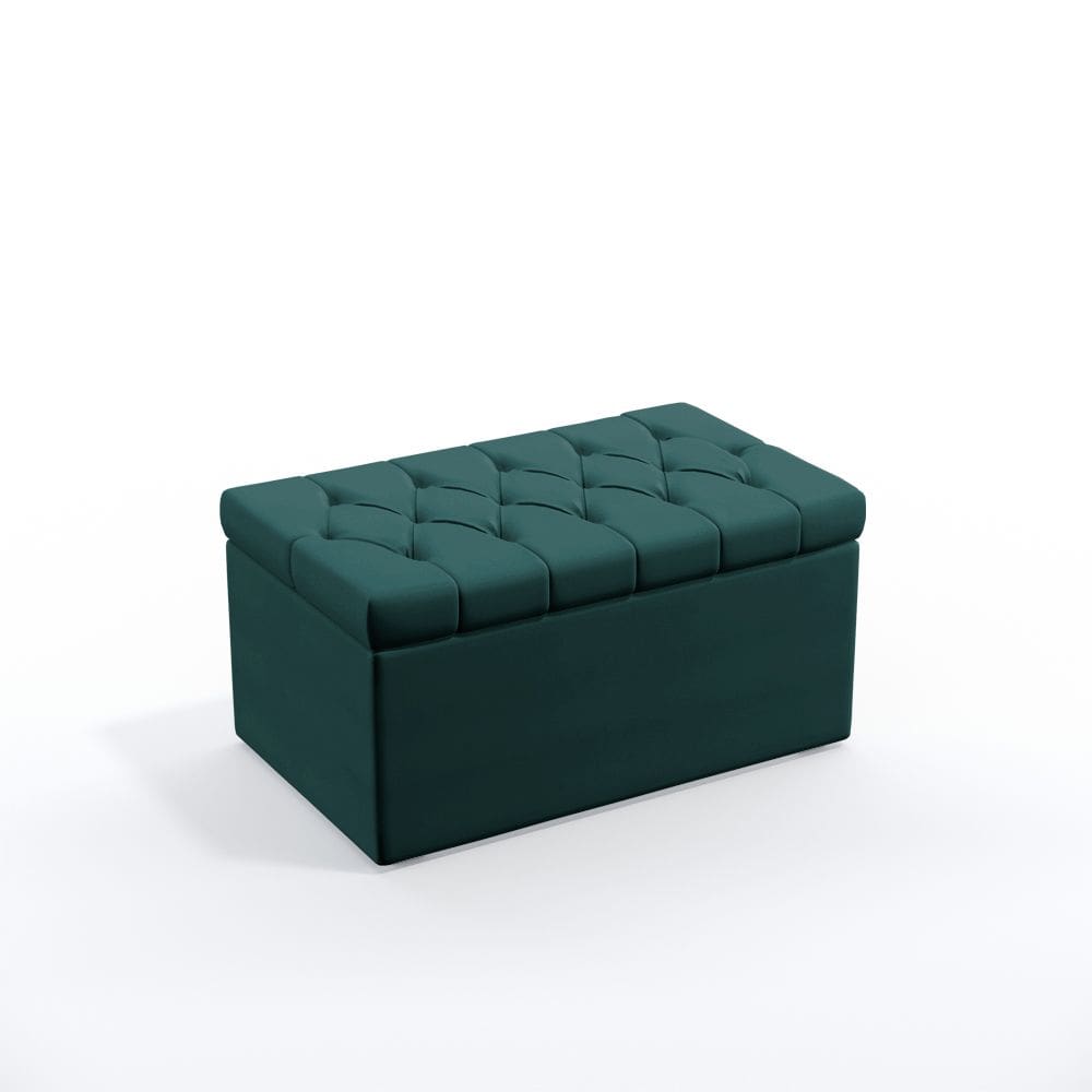 Calçadeira Sagitarius 90 / N-032 Veludo Verde Petróleo