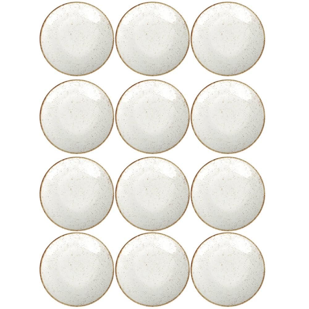 Conjunto 12 Pratos de Porcelana Tramontina para Sobremesa 21
