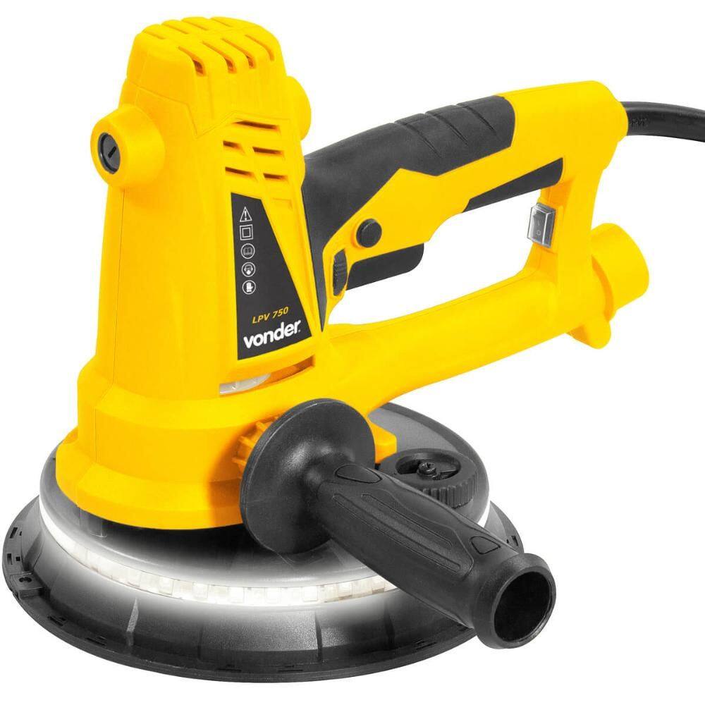 Lixadeira de Parede LPV750 Led Saco de Aspiração Vonder 220V
