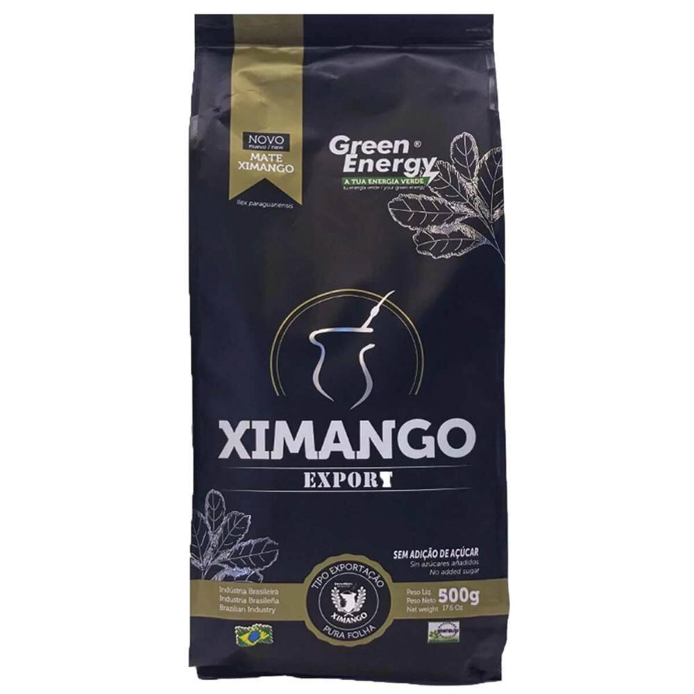 Erva Mate de Chimarrão Ximango 500g Pura Folha Export Sem Aç