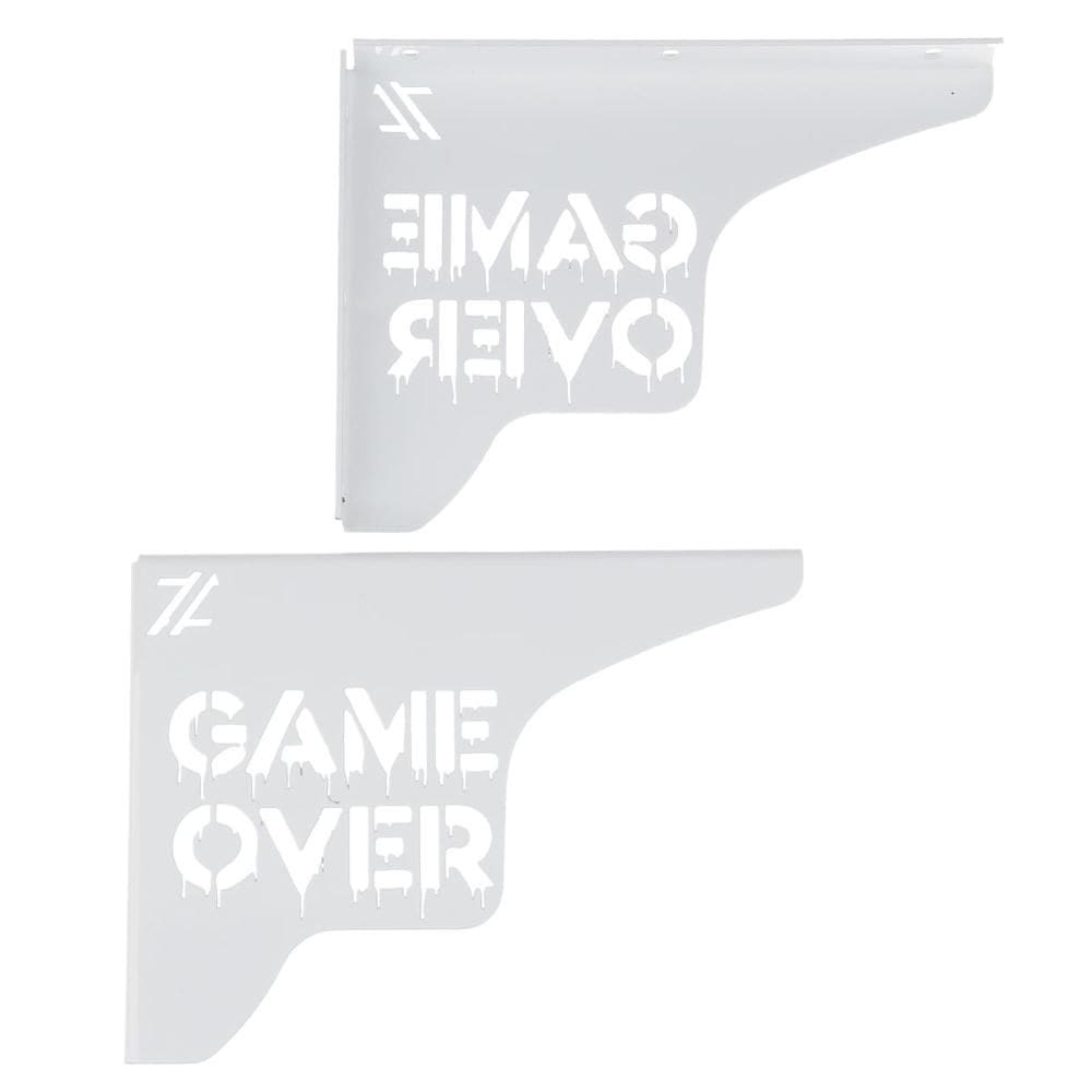 Mãos Francesas Brancas 20cm Game Over Decorativa em Aço para