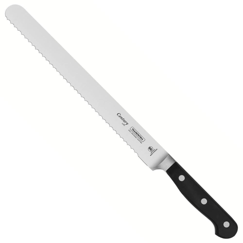 Faca de Cortar Pão Profissional Serrilhada Inox 10` Tramonti