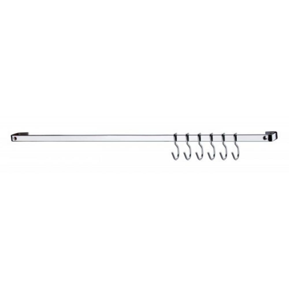 Barra De Piatina Em Aço Carbono Bella Cucina 45cm 7 Peças Future Cromado