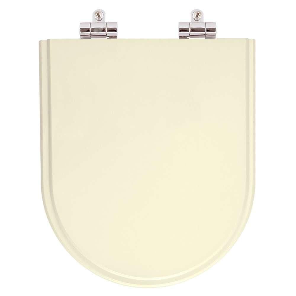 Assento Sanitario Poliester Com Amortecedor Nuova Creme Para Vaso Deca