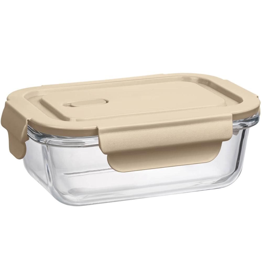 Pote Hermético de Vidro Borossilicato 410ml Retangular Capuc