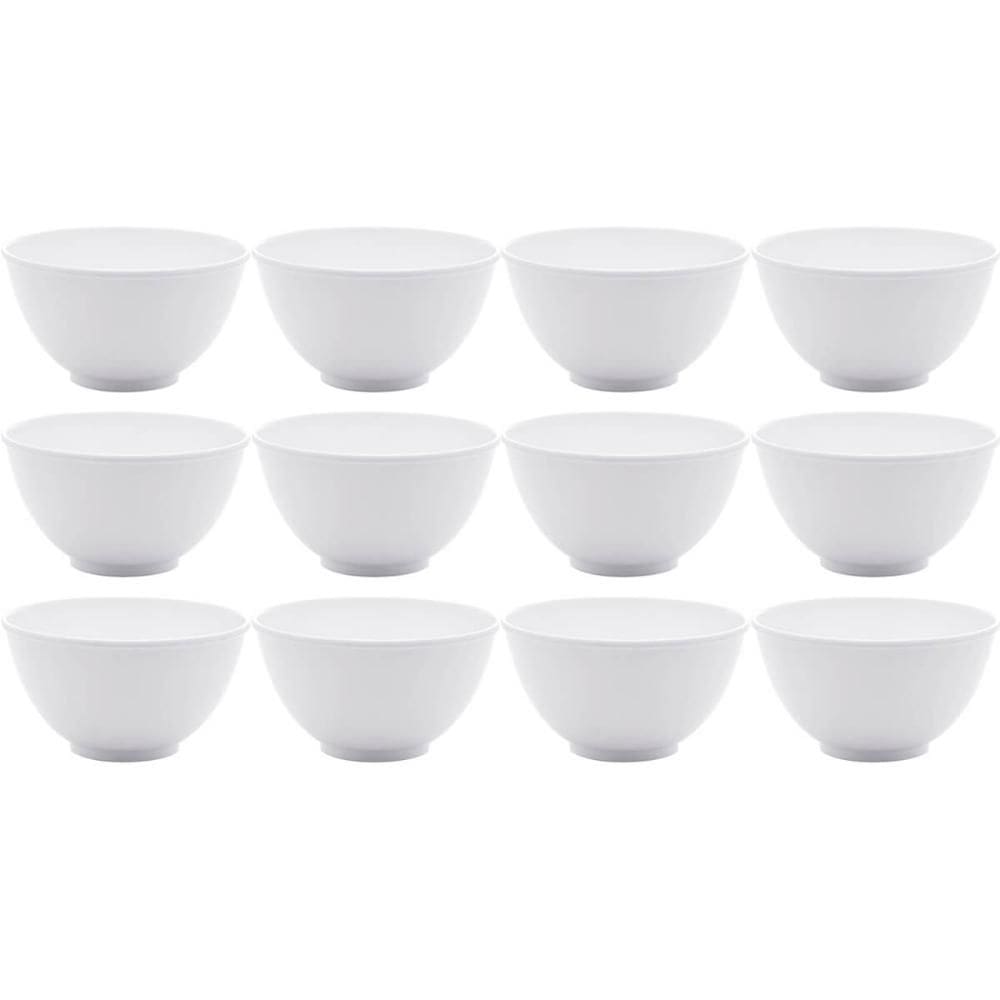 Jogo de 12 Cumbucas de Melamina Branca Bowls para Restaurant