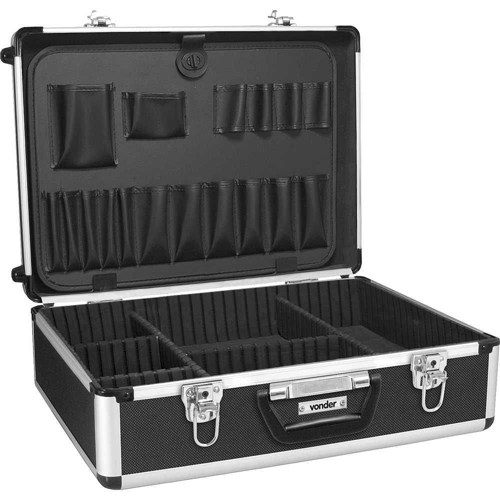 Maleta para ferramentas profissional 455 mm x 330 mm x 152 mm preta MFV 931 VONDER