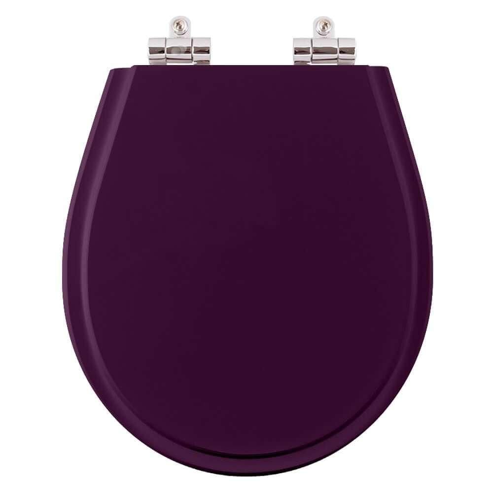 Assento Sanitario Poliester Com Amortecedor Avalon Ametista Para Vaso Ideal Standard