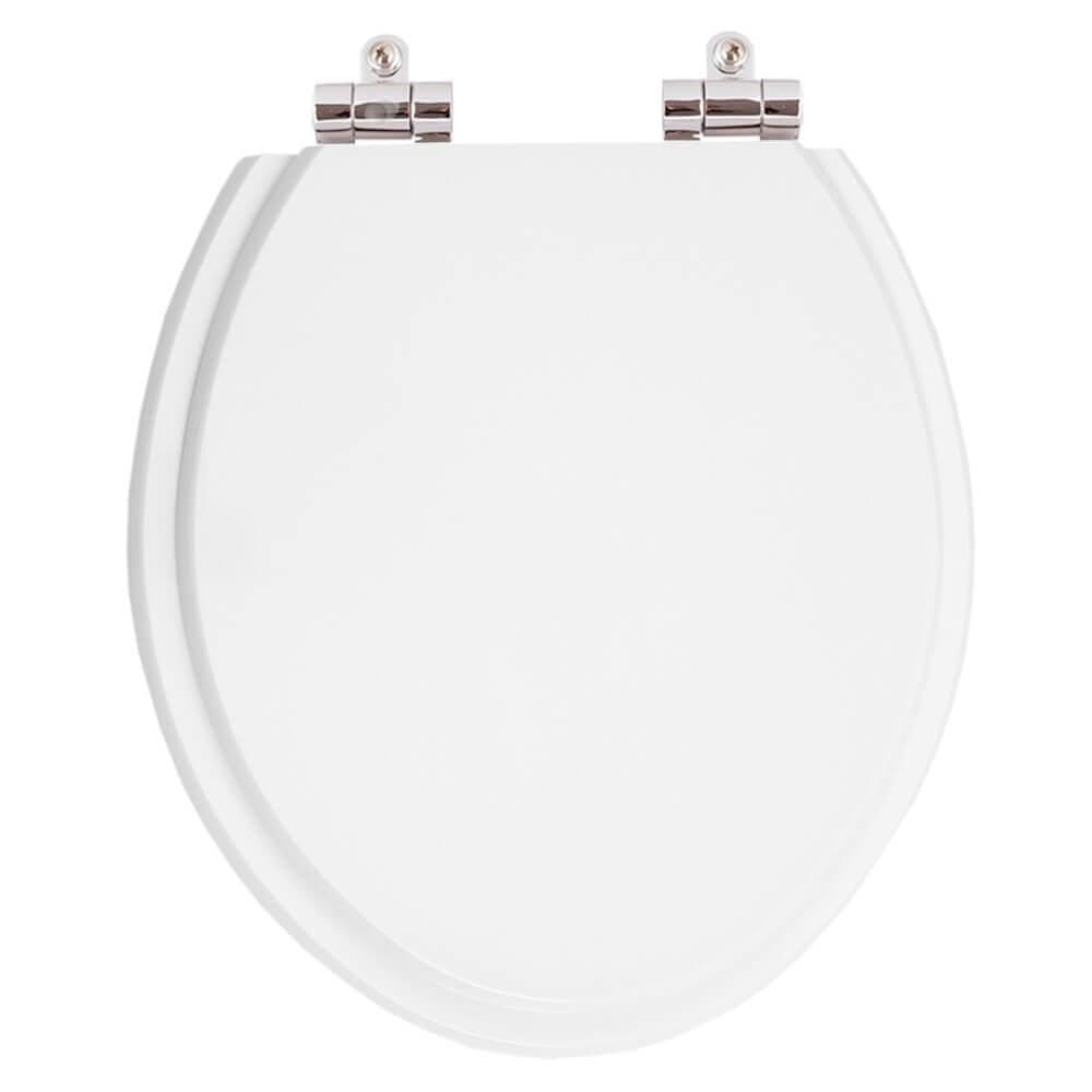 Assento Sanitario Poliester Com Amortecedor Sabara Branco Para Vaso Icasa